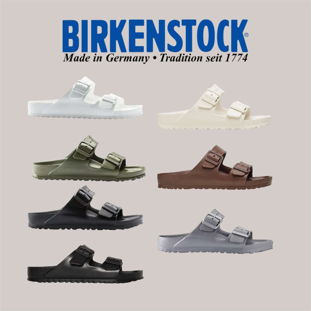 🔥ของแท้ BIRKENSTOCK Arizona EVA รองเท้าแตะ Unisex รุ่นฮิตทรงมาแรง สีดำ/เหลือง กันน้ำ เบา พร้อมส่ง ✅