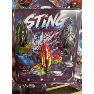 กบยาง STING แพ็ค 3 ตัว ราคาสุดคุ้ม (คละสี) แพ็คเกจใหม่
