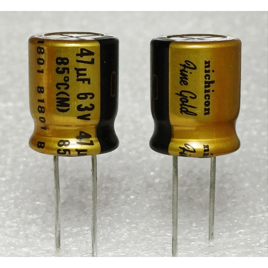 Nichicon FG 47uf 63v capacitor ตัวเก็บประจุ คาปาซิเตอร์