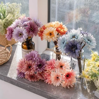 [ร้านไทย] ดอกเยอบีร่าปลอม 🌼 ดอกไม้ปลอม เยอบีร่าปลอม เยอบีร่า ดอกเยอบีร่า ทำดอกติดเพชรได้ ดอกไม้ประดิษฐ์ Gerbera