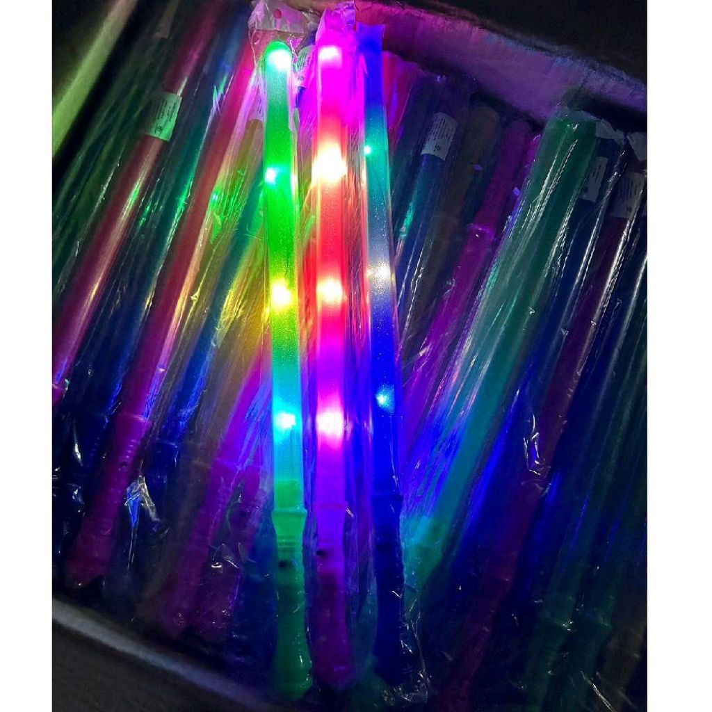 ของเล่นดาบมีไฟคละสี(ปรับระดับได้) 12 ชิ้น