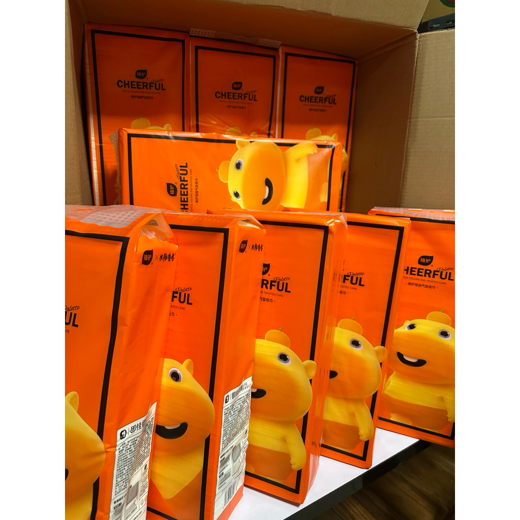 [ 9 ห่อยกลัง ] ทิชชู่แบบแขวนนุ่มพิเศษ Capybara Lulu Co-Branded Collection 1,200 แผ่น