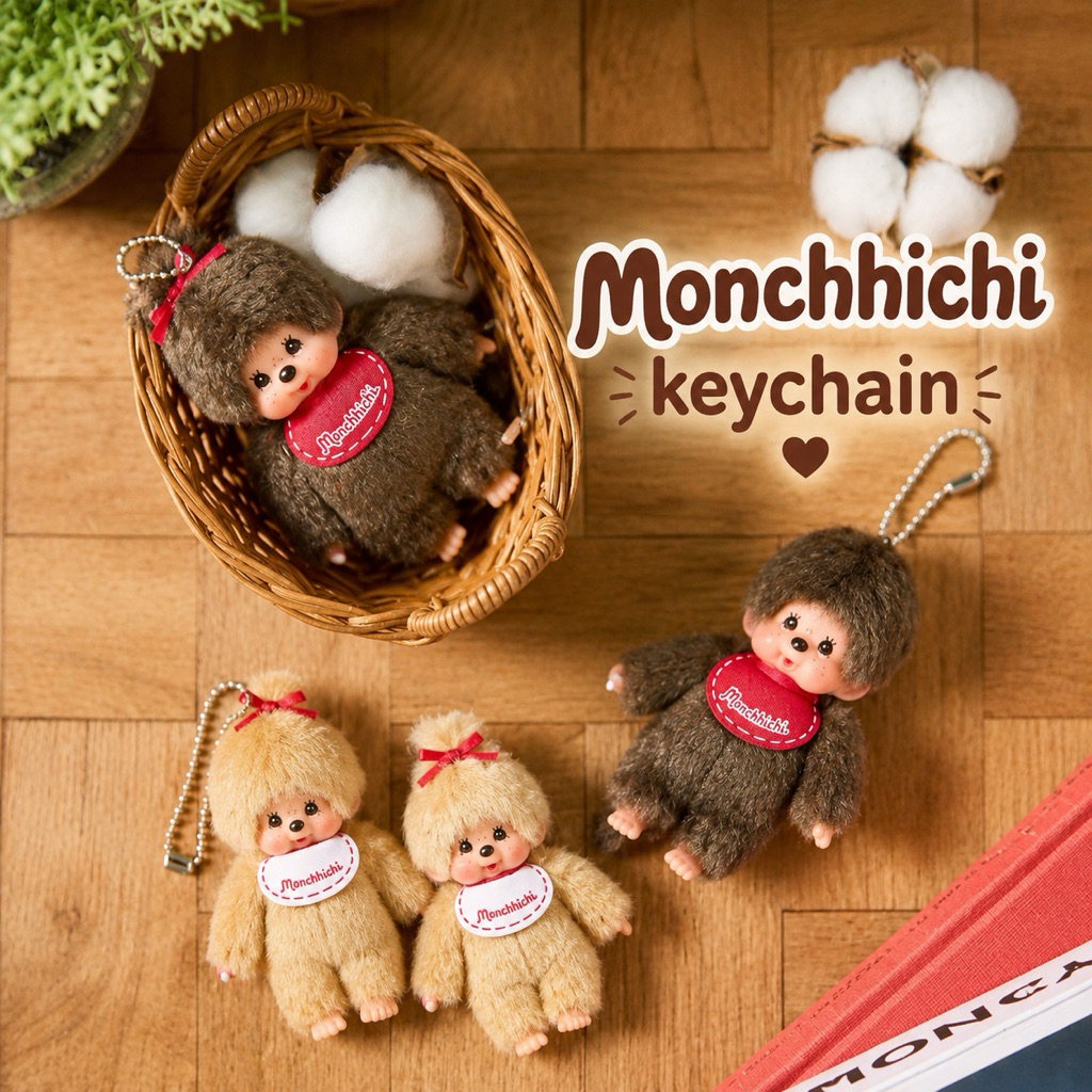 [พร้อมส่งด่วน!] Monchhichi New Collection Original พวงจิ๋ว ออริจินอล น่ารักสุดๆยิ่งถ้าห้อยคู่กัน