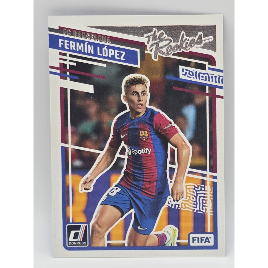 การ์ดฟุตบอล Fermin Lopez (FC Barcelona) The Rookies Silver ของแท้100% ภาพถ่ายจากสินค้าจริง
