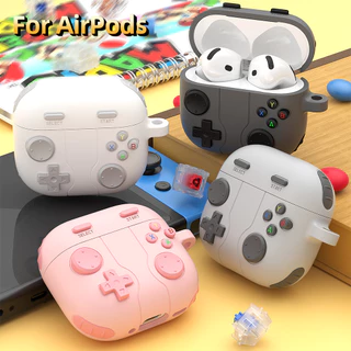 เคส ใช้สำหรับ Airpods 4 PRO3 pro2 1/2 3 ทรง XBOX ซิลิโคน นิ่ม พร้อมห่วงคล้อง