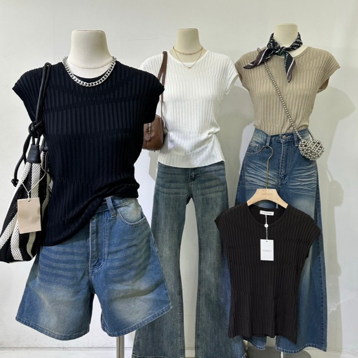 M2178 เสื้อยืดไหมพรมทอร่อง ทรงเป๊ะที่ทุกคนต้องมีติดตู้ วันไหนคิดไม่ออกว่าจะใส่อะไร หยิบตัวนี้มาแมทช์กับยีนส์คือจบ