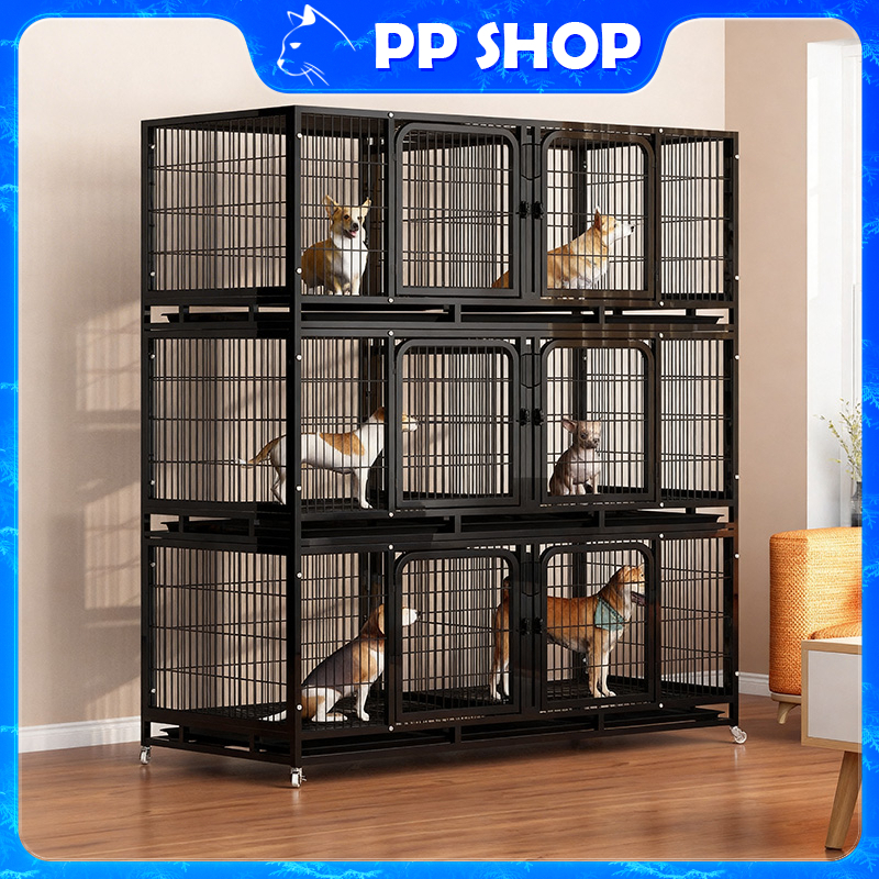 【COD】🐱🐕🐇กรงแมว สุนัข กรงแมวขนาดใหญ่ กรงสัตว์เลี้ยง กรงผสมพันธุ์ กรงสัตว์เลี้ยง หลายชั้น พื้นที่ว่างขนาดใหญ่