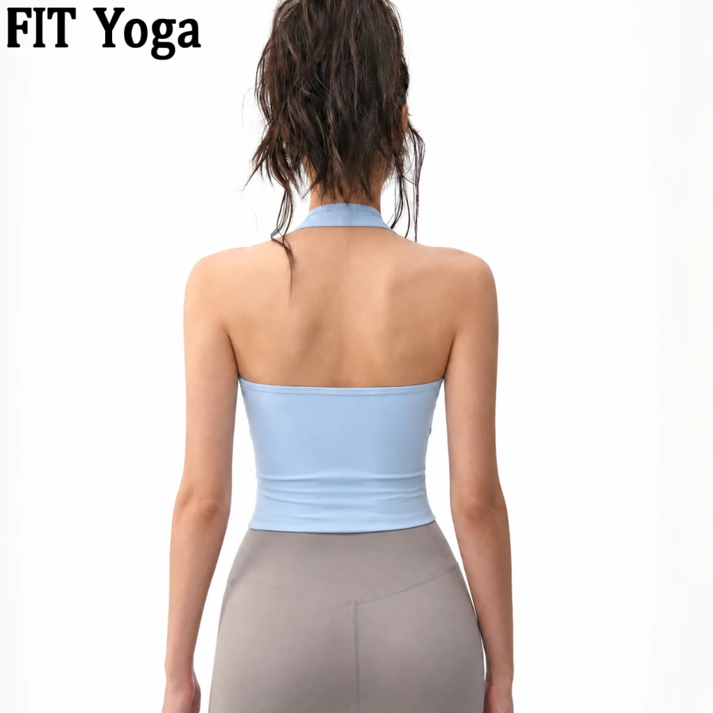 FitYoga เสื้อโยคะแขวนคอ สาว brassière สปอร์ต หลังสวย ฝึกฟิตเนส