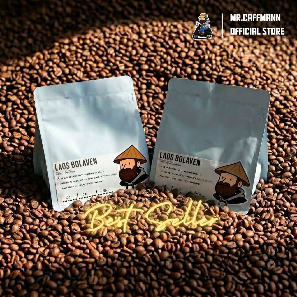 [ส่งฟรี / โปรเปิดร้าน] เมล็ดกาแฟลาวโบลาเวน MR.CAFFMANN laos bolaven คั่วอ่อน-คั่วเข้ม