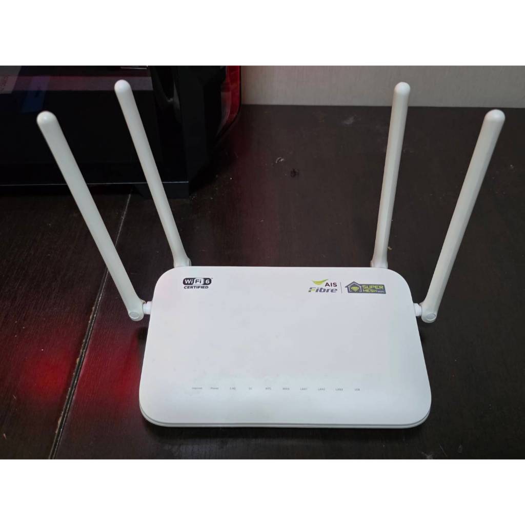 FIBERHOME รุ่น SR1041Y AX1800 Wireless Dual Band Gigabit Router รวมอะเดฟเตอร์ 12V (มือ 2)