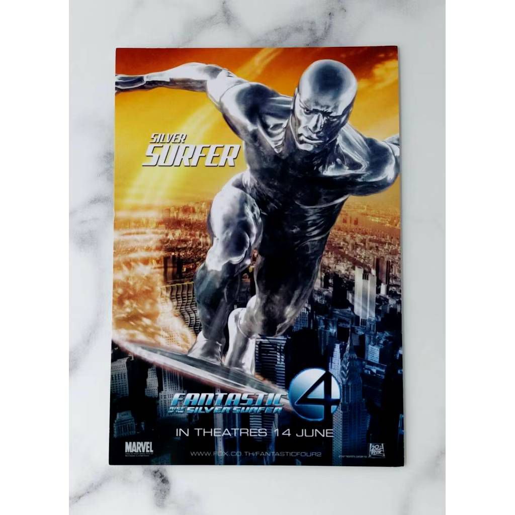 โปสการ์ด แฟนแทสติก 4 postcard Fantastic Four 2004 silver surfer