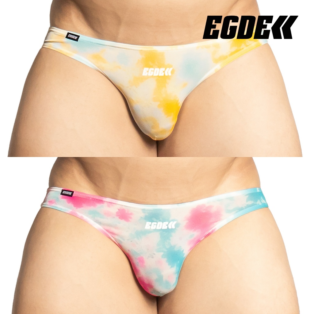 EGDE UNDERWEAR TIE-DYE super low-rise bikini กางเกงใน BIKINI