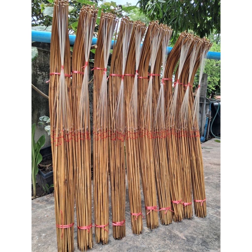 คันเบ็ด เบ็ดปักไม้ไผ่คันโค้งพร้อมใส่ ขนาด 100 cm