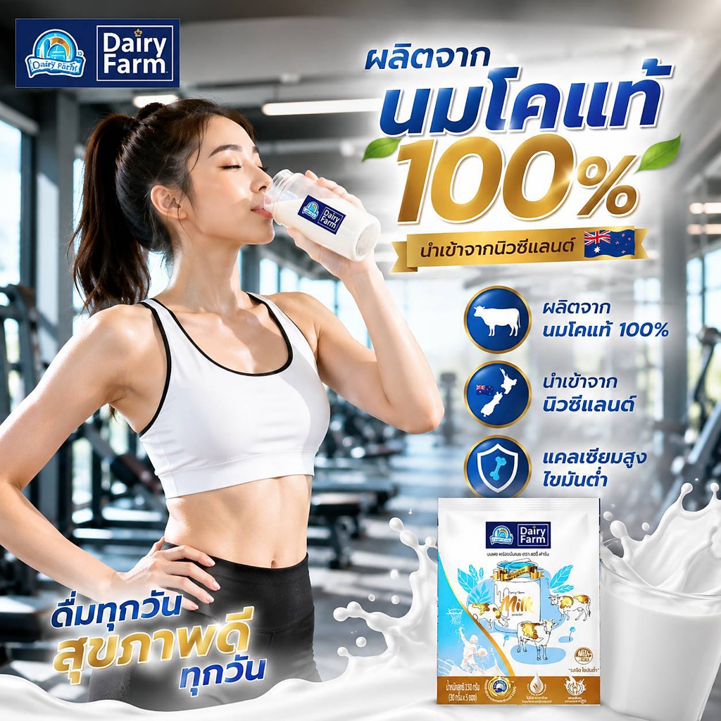 Dairy Farm แดรี่ ฟาร์ม นมผงพร่องมันเนย
