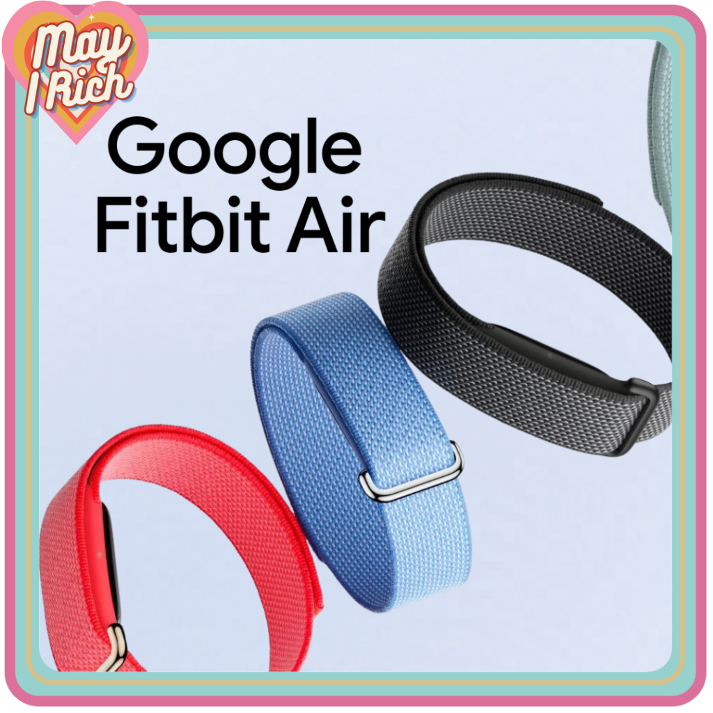 [พร้อมส่งด่วน] 🏃‍♂️ Google Fitbit Air: สายรัดข้อมืออัจฉริยะรุ่นมินิมอล ไร้หน้าจอ โฟกัสทุกการเคลื่อนไหว! 💤
