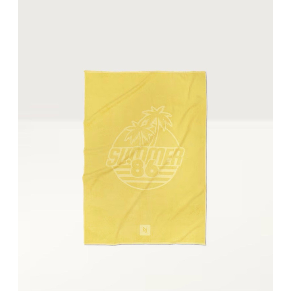 พร้อมส่ง!! Yuzu beach towel by nespresso summer 2026 ผ้าเช็ดตัวชายหาด จากแบรนด์ เนสเพรสโซ่ ของแท้จาก shop 100%