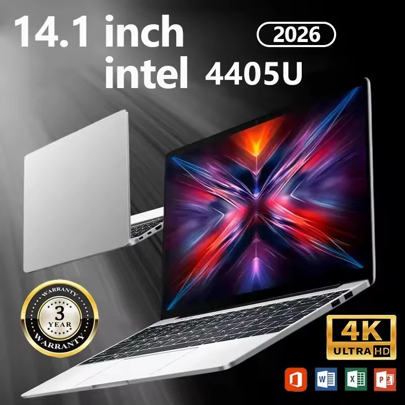 แล็ปท็อปใหม่เอี่ยม 14.1 inch แล็ปท็อป 16GB 1TB SSD Intel 4405U gaming laptop Windows 11 Pro Notebook