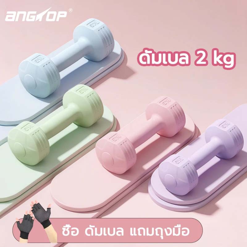 ANGTOP ดัมเบล 2kg3kg5 kg ( 1คู่ ) dumbbell set ที่ยกน้ำหนัก ฟิตเนส weight training ดัมเบลออกกำลังกาย