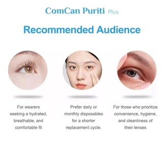 ComCan คอนแทคเลนส์รายวัน 10 ชิ้น เลนส์ใส คอนแทคเลนส์ซิลิโคนไฮโดรเจล คอนแทคเลนส์สายตาสั้น 1 กล่อง คอนแทคเลนส์รายวัน