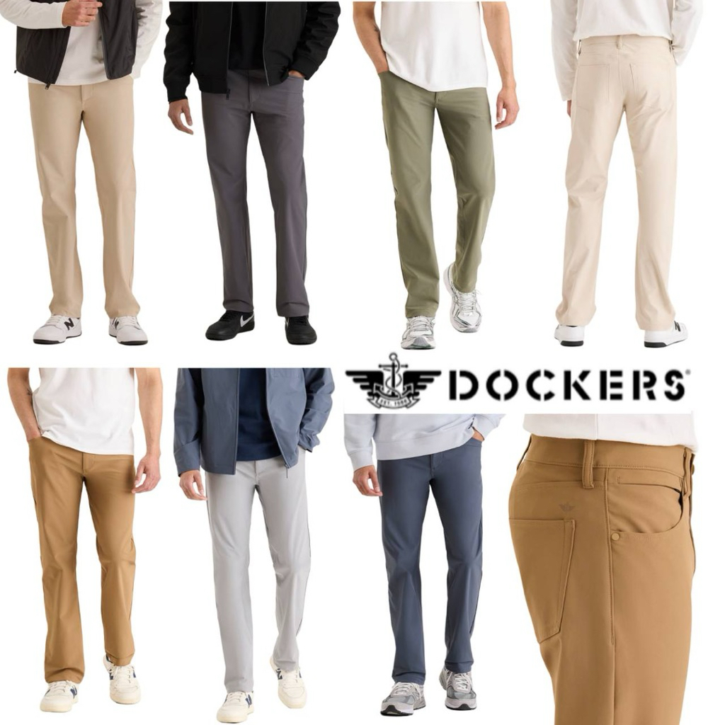กางเกงขายาว Dockers Go Airweave 5-Pocket Slim&Straight Tapered Fit Pants