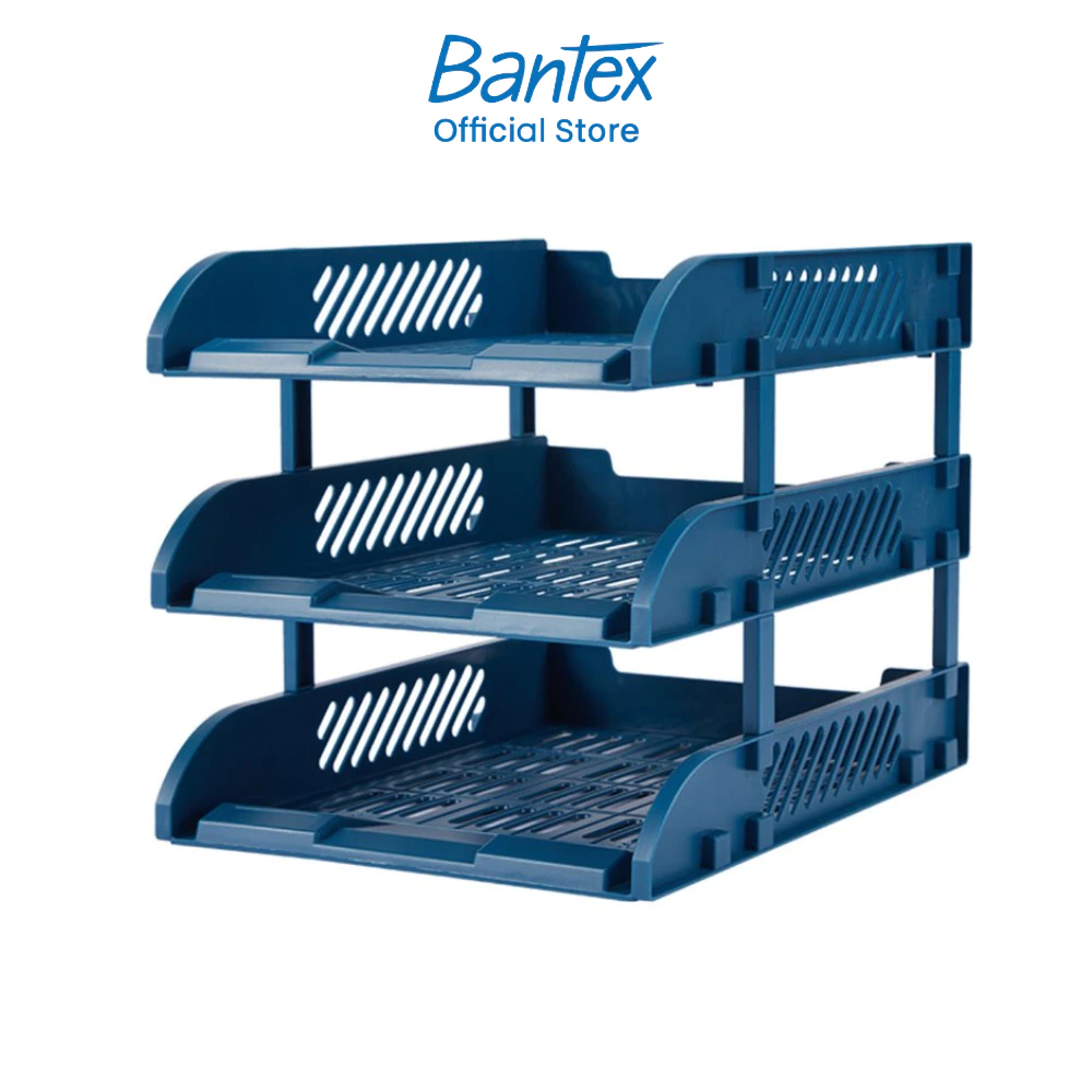 Bantex ชั้นเก็บเอกสาร 2ชั้น 3ชั้น ชั้นวางเอกสารพลาสติก จัดเก็บเอกสาร ต่อง่าย แข็งแรงทนทาน File Tray