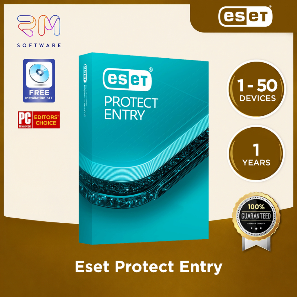 ESET Protect Entry Endpoint Security Original 1 - 50 Device 1 Year