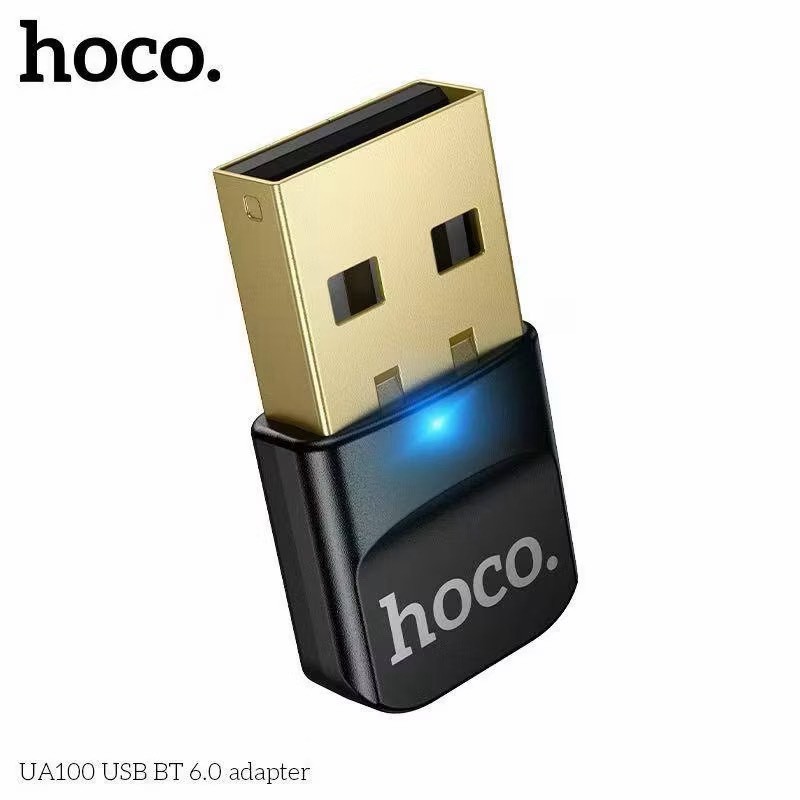 HOCO UA100 ตัวรับบลูทูธ Bluetooth 6.0 รองรับเชื่อมต่อ 7 อุปกรณ์ USB Bluetooth Adapter ตัวรับบลูทูธยูเอสบี
