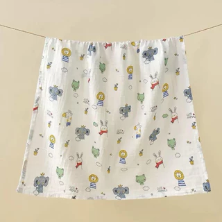 ผ้าอ้อมสาลูใหม่ 70x70cm แพค6ผืน ผ้าฝ้าย100% ผ้าห่อตัวทารก