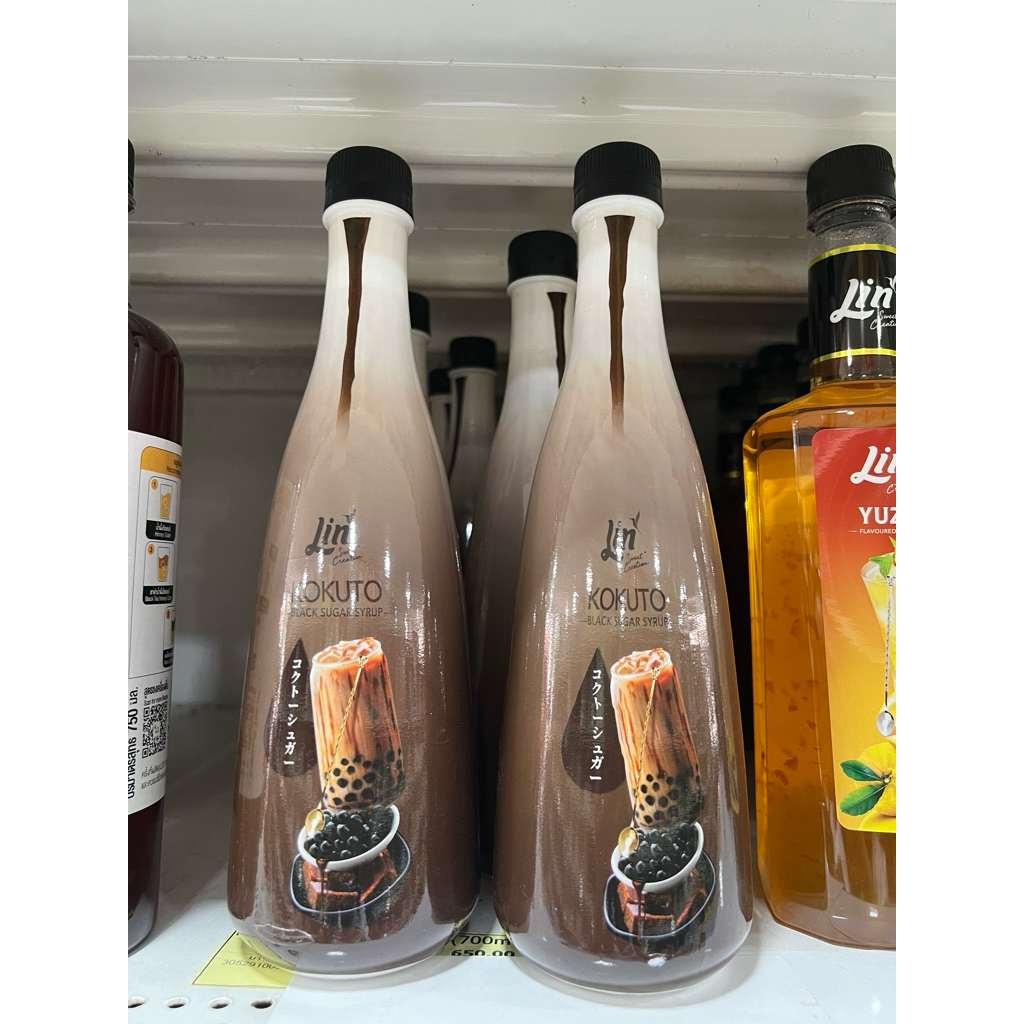 [1 ชิ้น]ขายดี 700ml ลิน ไซรัปโคคุโตะ หอมหวานสไตล์ญี่ปุ่น เติมความอร่อยฟิน Lin Kokuto Black Sugar Syrup แบล็คซูการ์ไซรัป