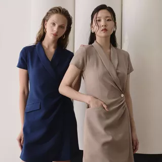 MAVE เดรส รุ่น Echo สี TAUPE,NAVY