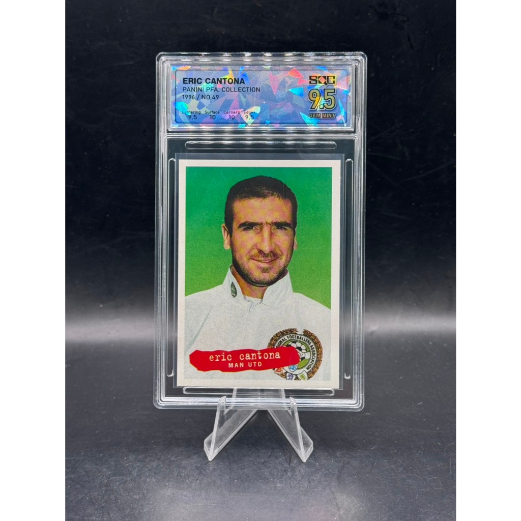 Eric Cantona - 1996 Panini PFA Collection - #49 - SQC 9.5 Gem Mint