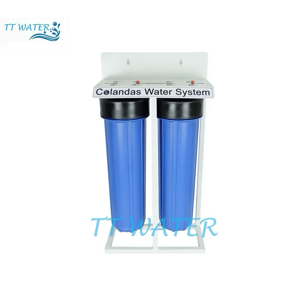 Colandas เครื่องกรองน้ำใช้ 2 ขั้นตอน รุ่น Big-Blue สูง 20" ท่อเข้า-ออก 1 นิ้ว" แบบตั้ง