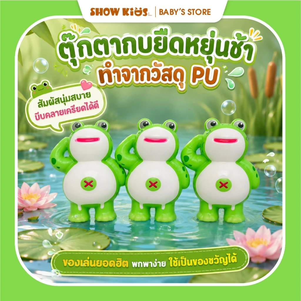 ของเล่นยางยืดบีบแก้เครียด ตุ๊กตาน่ารัก thumbnail 7