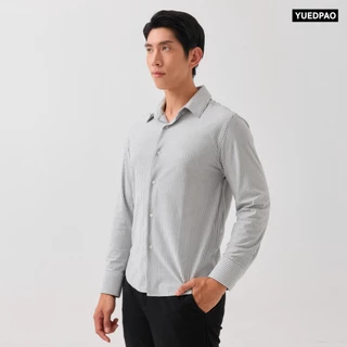 Yuedpao Ultimate Stretch Stripe - Men's Pin Stripe Long Sleeve Shirts (Regular Fit) เสื้อเชิ้ตลายทาง เสื้อเชิ้ตผู้ชาย