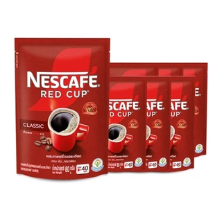 เนสกาแฟ เรดคัพ 80 กรัม x 6 ถุง กาแฟสำเร็จรูป Nescafe Red Cup Classic กาแฟคั่วบดละเอียด หอมเข้ม พร้อมส่ง✔️