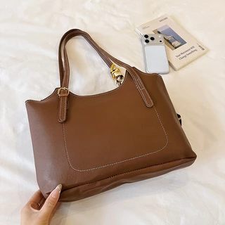 (B-3100)🔥พร้อมส่ง กระเป๋าสะพายไหล่ สไตล์วินเทจคลาสสิค เข้ากับทุกการแต่งกาย งานดี ฮิตมากตอนนี้ แฟชั่นมาใหม่ 4สี
