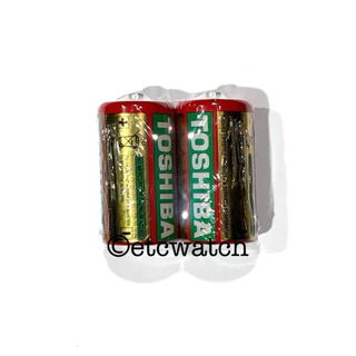 ถ่านไฟฉาย Toshiba Heavy duty size C / R14 1.5v แพ็ค 2 ก้อน ของแท้จากตัวแทนจำหน่ายอย่างเป็นทางการค 2 ก้อน หมดอายุ 03/2027