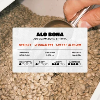BOO! FRANK | Alo Bona - Ethiopia | Single Origin | Washed Process | Light Roast | เมล็ดกาแฟคั่ว 100g