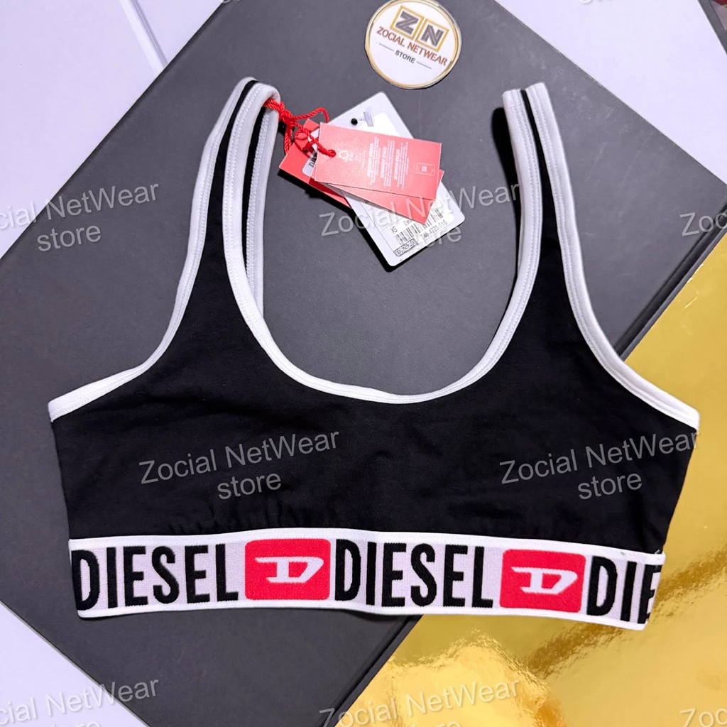 Diesel สปอร์ตบรา ผู้หญิง สีดำ ผ้าคอตตอน thumbnail 10