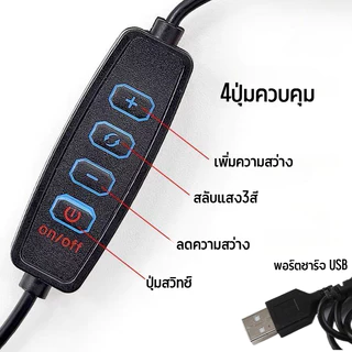 Ochi โคมไฟป้องกันดวงตา LED โคมไฟตั้งโต๊ะ usb โคมไฟตั้งโต๊ะสำหรับอ่านหนังสือที่มีคลิปหัวคู่ไฟ LED แบบพับได้ไฟในร่ม
