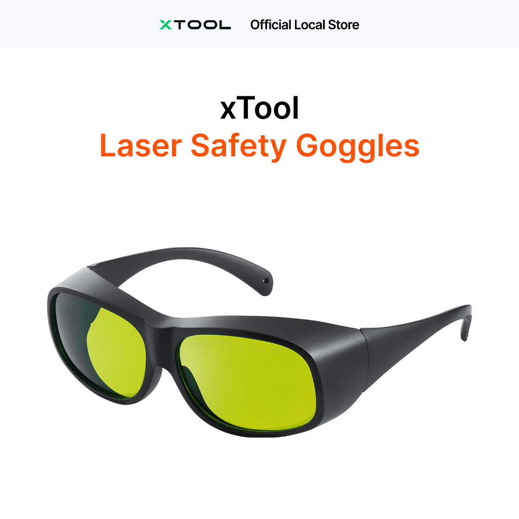 xTool แว่นกันแสงเลเซอร์ ป้องกัน 316-450nm/900-1080nm น้ำหนัก 50g ใส่ทับแว่นสายตาได้