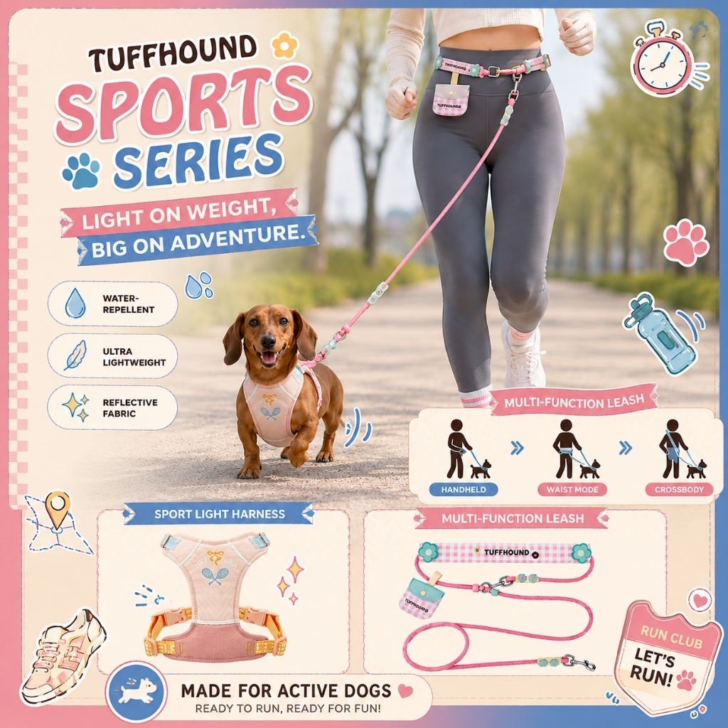 Tuffhound Harness Sport series สายรัดอกสุนัข แมว พรีเมี่ยม