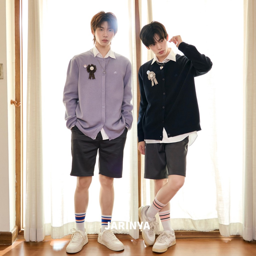 (ได้ Photo card) JARINYA (S-L) เสื้อคาร์ดิแกนแต่งกระดุมปัก JY ผ้าหนานุ่มใส่สบาย