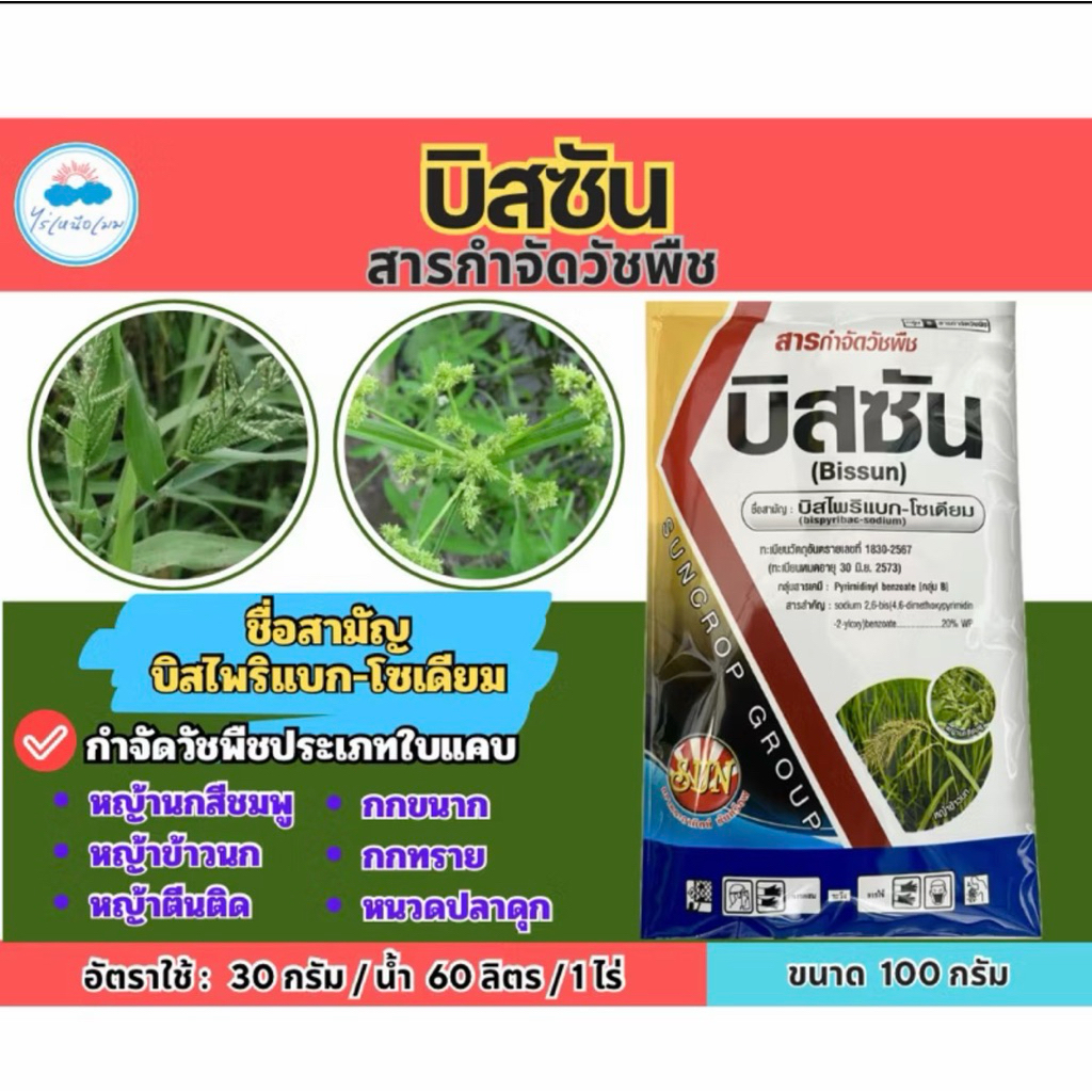 🔰 บิสไพริแบค-โซเดียม 20 % -ขนาดบรรจุ 100 กรัม