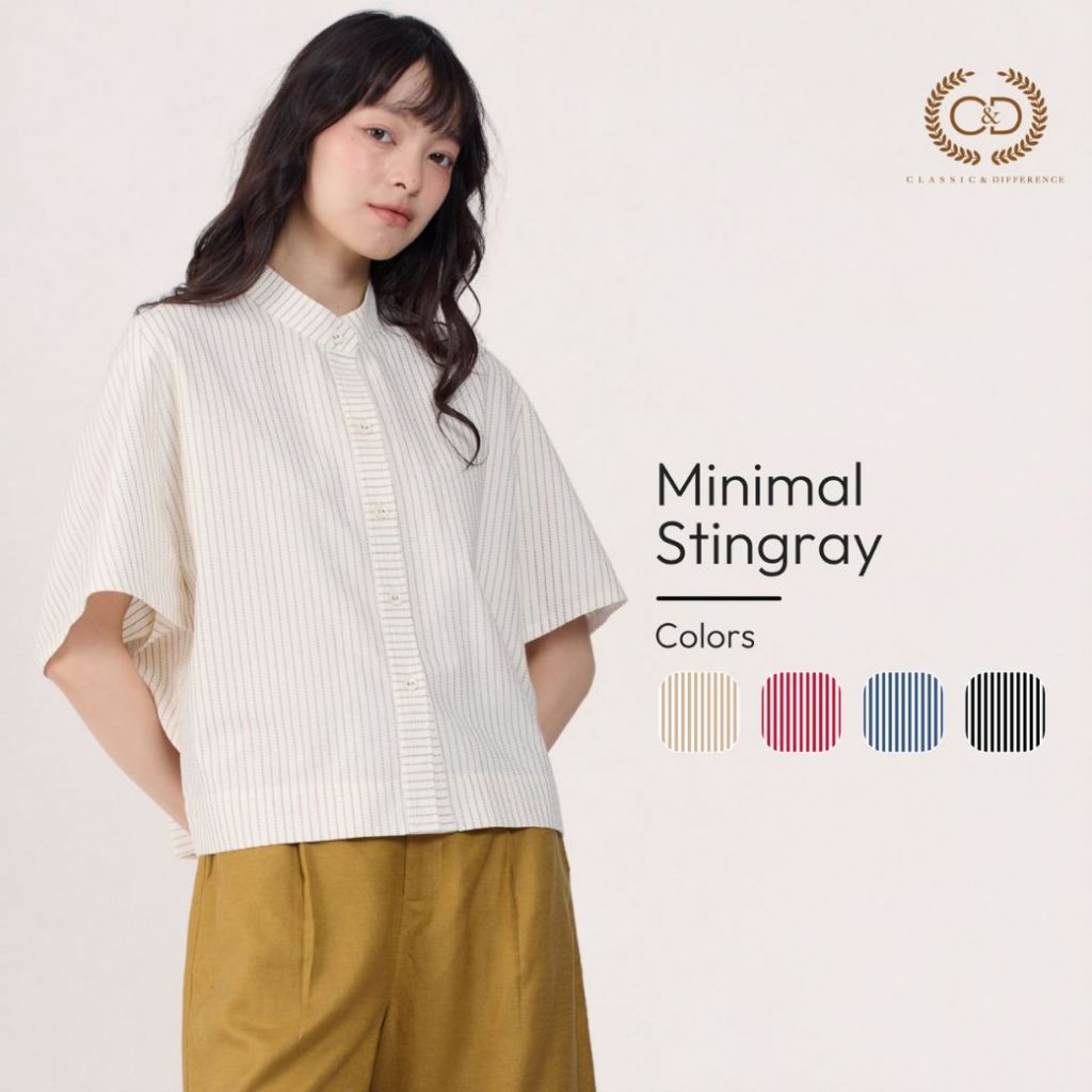 C&D Minimal Blouse Collection เสื้อผู้หญิง คอตั้ง มินิมอล
