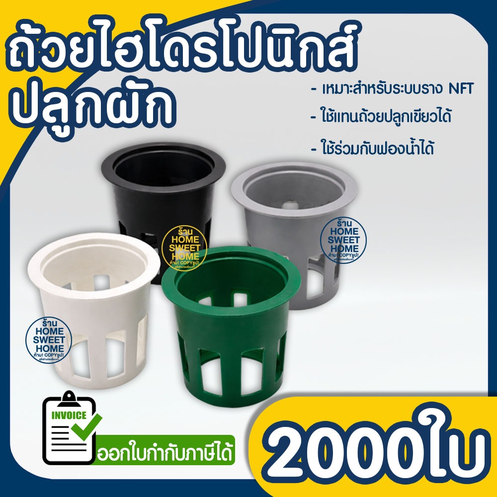 *ส่งไวมาก* ถ้วยปลูกผัก 2000ใบ ถ้วยขาวปลูกผัก ไฮโดรโปนิกส์ ไฮโดร สลัด salad hydroponic hydro ใช้ซ้ำ ค่าส่งถูก clearance