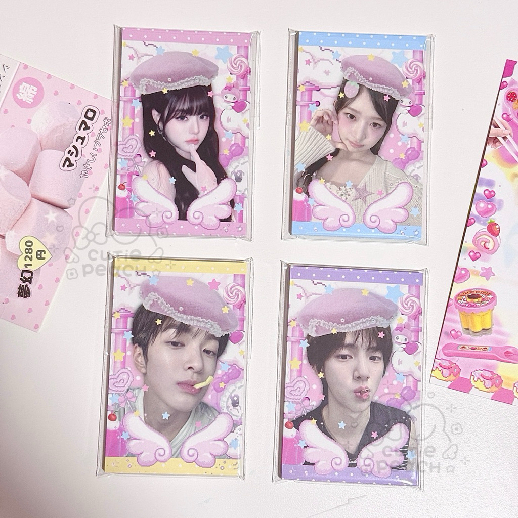 💖 ลายใหม่ 💖โฟโต้การ์ดแฟนเมด photocard Wonyoung Rei Cortis วอนยอง เรอิ จูฮุน กอนโฮ(แพ็คละ 10 แผ่น) 💖
