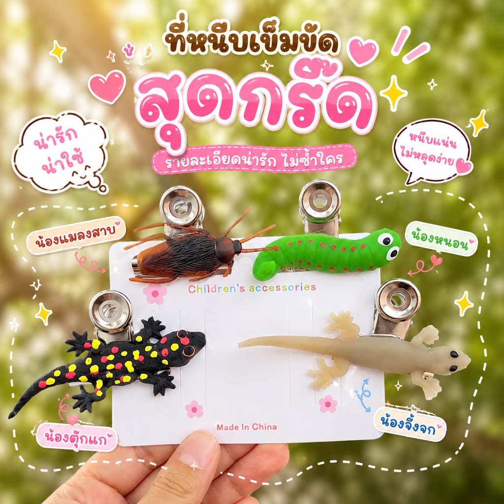 ที่หนีบเข็มขัดจิ้งจก ที่หนีบเข็มขัดตุ๊กเเก ที่หนีบเข็มขัด พร้อมส่ง