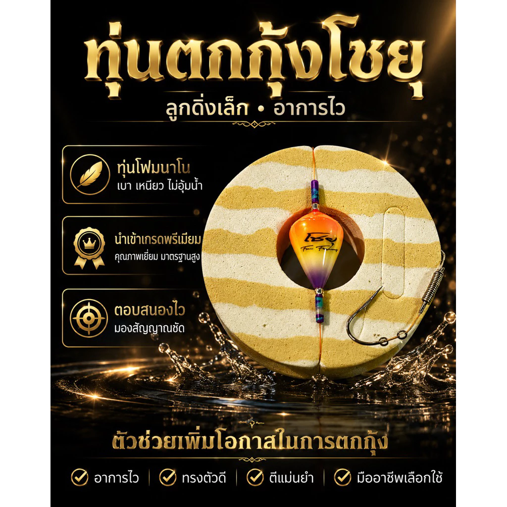 ทุ่นตกกุ้ง โชยุ รุ่นอาการไว เกรดไต้หวัน thumbnail 7