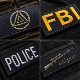 Tactical Patch อาร์มตีนตุ๊กแก ทหาร ตำรวจ Army Police Patch ติดหมวก ติดเสื้อกั๊ก 6 แบบ